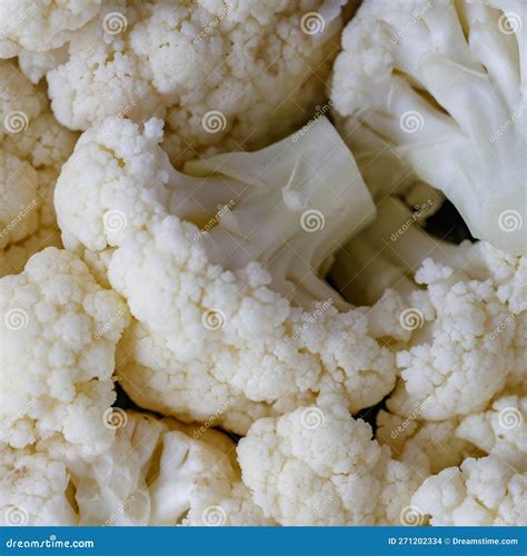 Cauliflower Macro Photo Green Fresh Vegetable Broccoli Cauliflower And