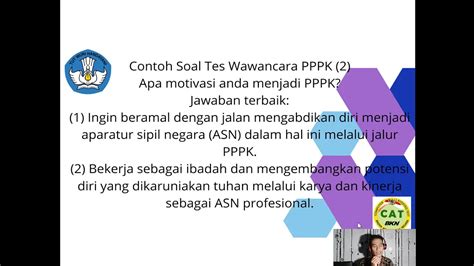 6 Soal Tes Wawancara Terbaru Untuk Asn Pppk 2021 Youtube