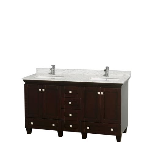 Acclaim Inch Double Bathroom Vanity Cabinet In Espresso Anve