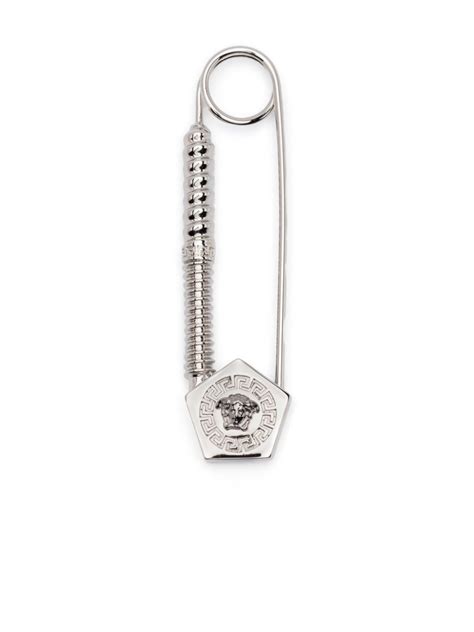 Versace Medusa Safety Pin Brooch Farfetch