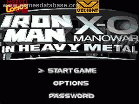 Iron Man X O Manowar In Heavy Metal Sega Game Gear Games Database