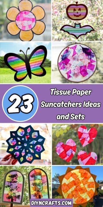 23 DIY Tissue Paper Suncatchers Ideas and Crafts - DIY & Crafts