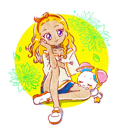 Safebooru 1girl Amamiya Elena Animal On Leg Bangs Pinned Back Blonde