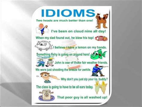 Idioms Guess The Meaning Of These Idioms