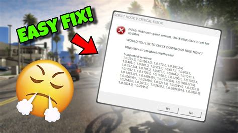 How To Fix Script Hook V Critical Error GTA 5 YouTube