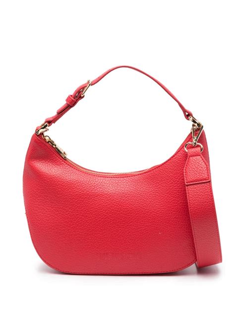 Love Moschino Giant Logo Lettering Shoulder Bag Red Farfetch