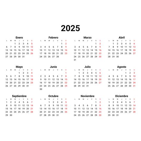 2025 Calendar In Spanish Cyndi Marchelle