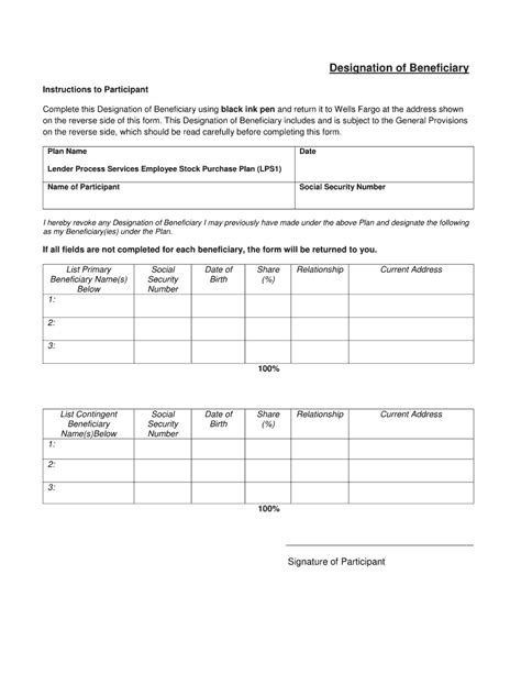 Convert PDF To Fillable Designation Of Beneficiary Form And Keep Things