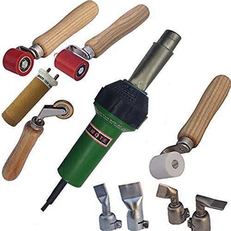 V Hot Air Gun Welding Torch W Heat Gun Plastic Welder Roofing Welder Kits Hardware