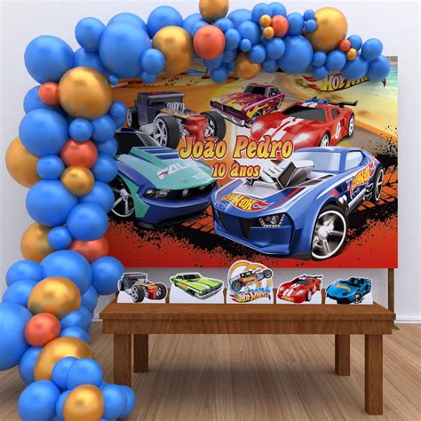 Kit Festa Personalizado C Nome Idade Hot Wheels Elo