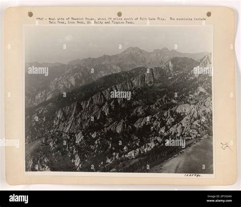 Utah Wasatch Range Aerial Photograph Stock Photo Alamy