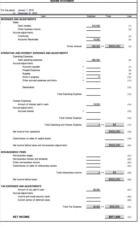 Accrual Accounting Excel Template