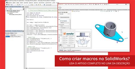 Como Criar Macros No Solidworks Render Blog