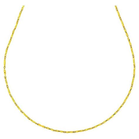 Pure 24k Gold Baht Link Necklace At 1stdibs Baht Link Chain Gold