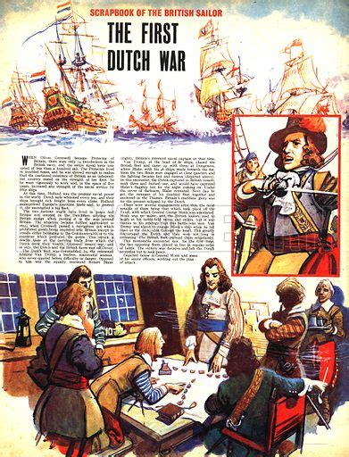 Scrapbook Of The British Sailor The First Dutch War Stock Image Look