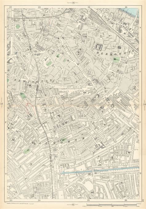 City Of London Shoreditch Clerkenwell Southwark Broadgate Moorgate 1900 Map