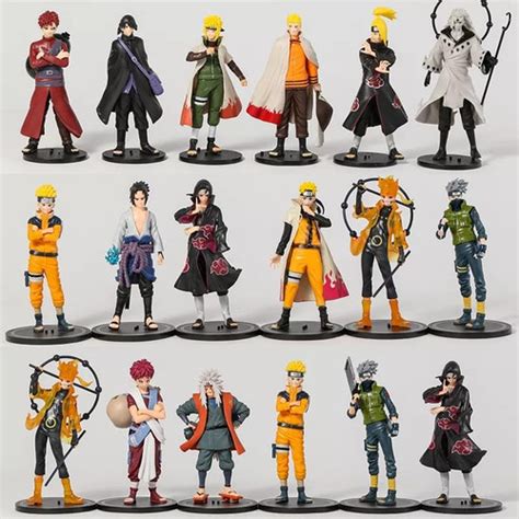 Jual ACTION FIGURE NARUTO SET 6 PCS NARUTO SASUKE KAKASHI Set A