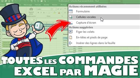 Comment Demander à Lassistant De Réaliser Toutes Vos Tâches Sur Excel