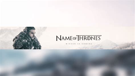 Free Game of Thrones YouTube Banner Pack Template | 5ergiveaways