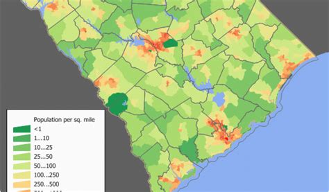 Nc Population Density Map