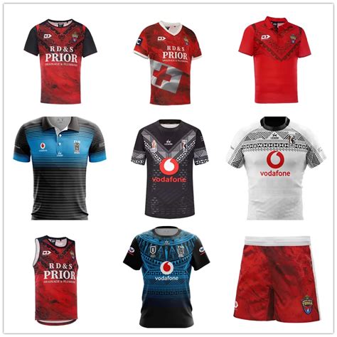 Tonga Fiji Drua Rugby Jerseys Newzealand Maori Airways New