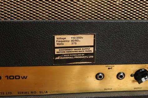 1959 Marshall Jmp 1959 Super Lead 2 Channel 100 Watt Guitar Amp Head