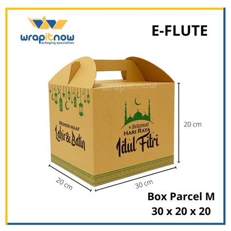 Box Parcel 30x20x20 Dus Lebaran Parcel Lebaran Souvenir Gable Box