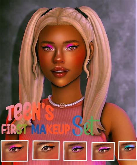 Get More From Chewybutterfly On Patreon Makeup Set Sims Teen Sims