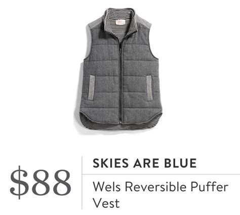 Skies Are Blue Wels Reversible Puffer Vest Stitch Fix Outfits Stitch