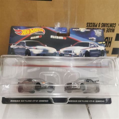 Jual HOT WHEELS NISSAN SKYLINE NISMO TWO PACK GT R BNR34 BNR32 Shopee Indonesia