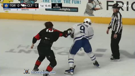 Marc Johnstone Vs Riley Bezeau February 10 2023 Toronto Marlies Vs