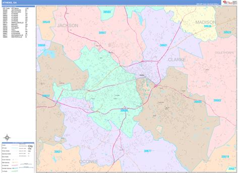 Athens GA Map Printable