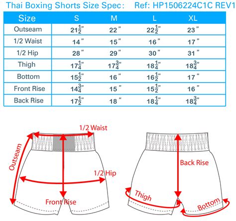 Karate Gi Size Chart