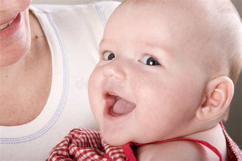 Smiling newborn baby stock photo. Image of adult, persons - 14759042