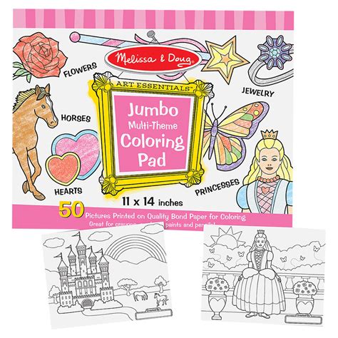 Melissa And Doug Jumbo 50 Page Kids Coloring Pad Buy Online