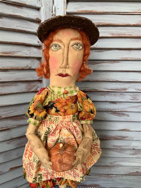 Mustard Seed Originals Primitive Doll Fall Etsy