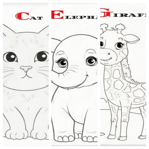 Kids Coloring Book Alphabet - Etsy