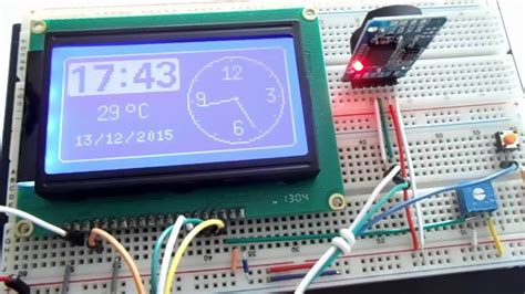 Arduino E Cia LCD 128x64 E RTC DS3231 YouTube