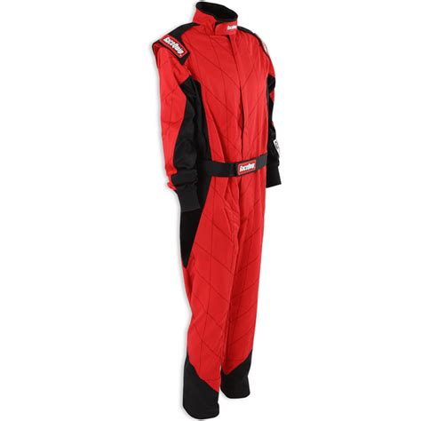 Racequip Chevron Sfi Race Suit Red Black