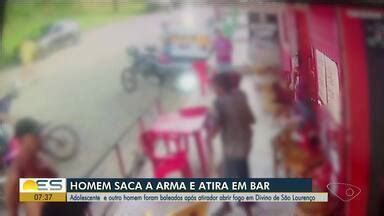 Bom Dia Es Homem Armado Estaciona Carro Invade Bar E Atira Contra