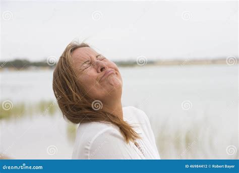 Sad Stressed Lonely Woman Crying In Pain Stock Photo Image Of Crying