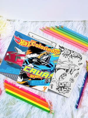 Livro Colorir Hot Weels Compre Produtos Personalizados No Elo