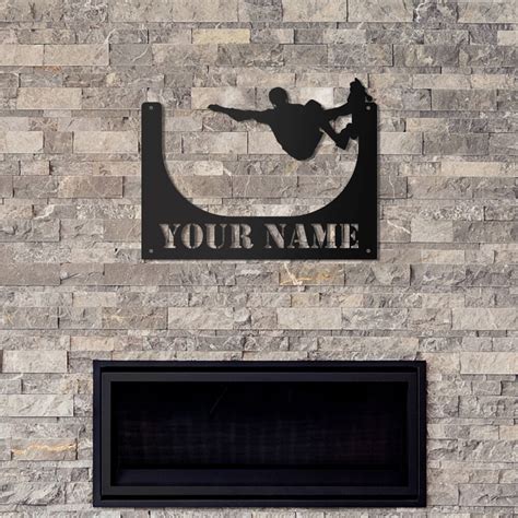 Personalized Skater Metal Decoration Skateboarding Metal Wall Art - CALLIE