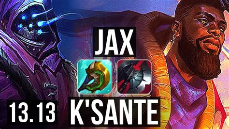 JAX Vs K SANTE TOP 3 0 8 66 Winrate NA Challenger 13 13 YouTube