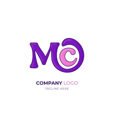 Free Vector | Hand drawn mc logo design template