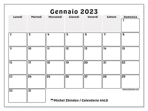 Calendario 2023 Mensile Da Stampare Pdf PDMREA