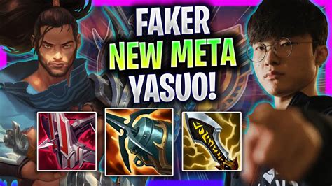 Faker With His New Meta Yasuo T1 Faker Plays Yasuo Mid Vs Yone