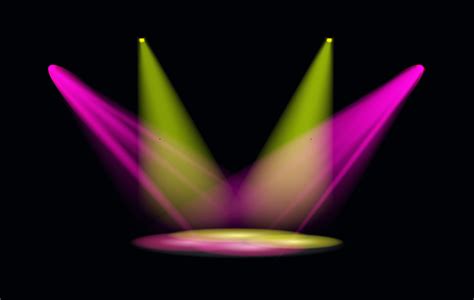 Stage light effect spotlight vector illustration 06 free download