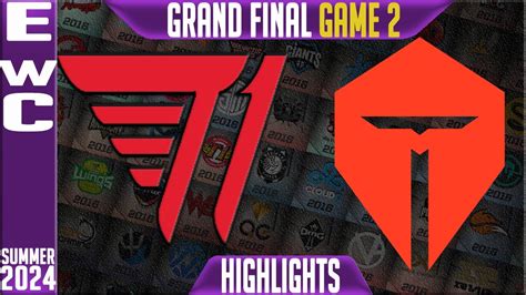 T Vs Tes G Highlights Ewc Grand Final Lol Esports World Cup