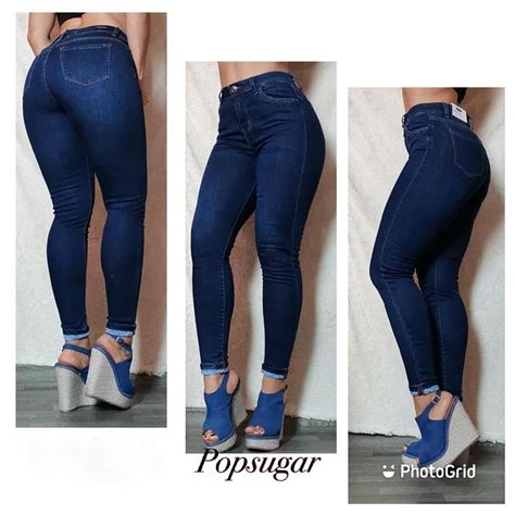 Jeans Levanta Cola De Mujer Con Pinzas Tiro Alto Faja Moldean La